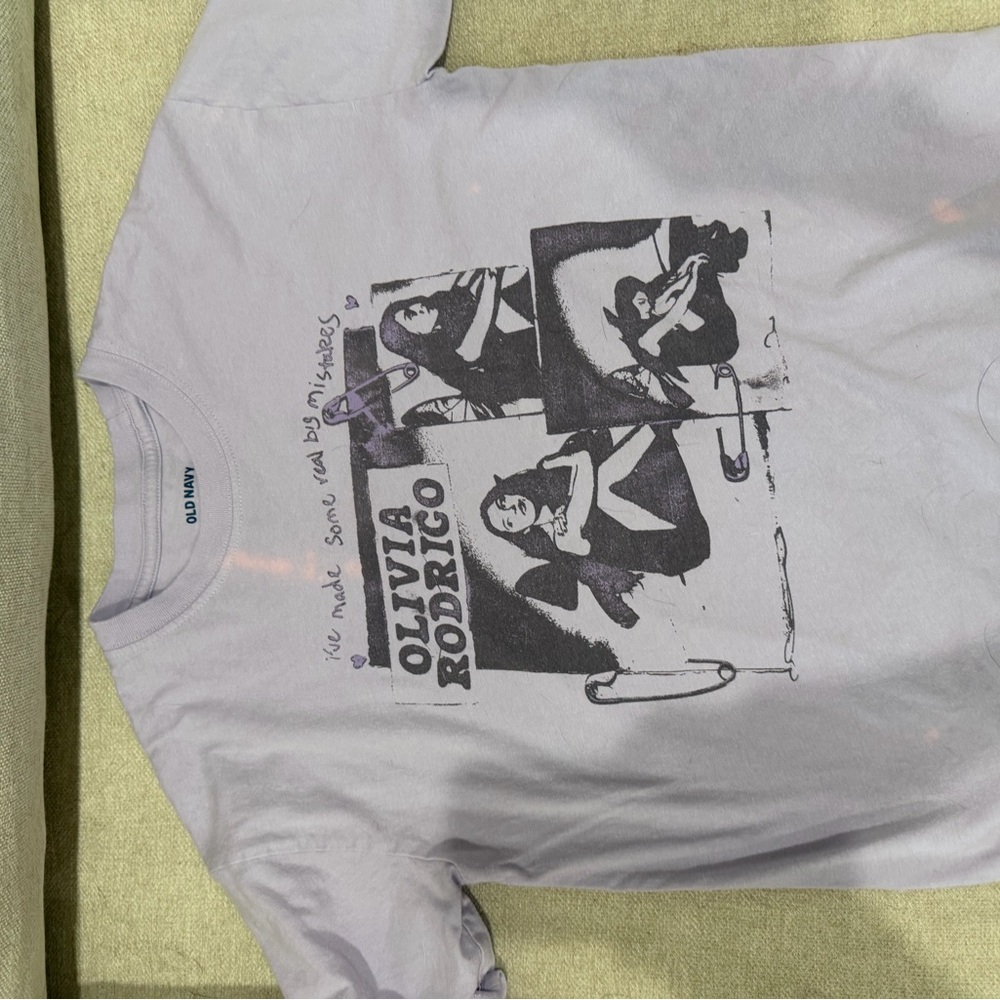 Old Navy Lavender Long-Sleeve Olivia Rodrigo Graphic Tee